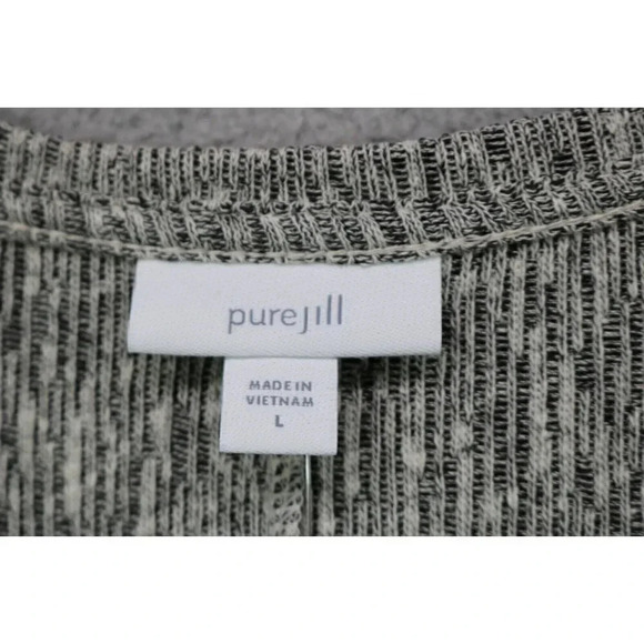 J. Jill-Pure Jill Linen Blend Sweater Dress-Size Large-New w/Tags-3/4 Sleeves - Picture 3 of 7